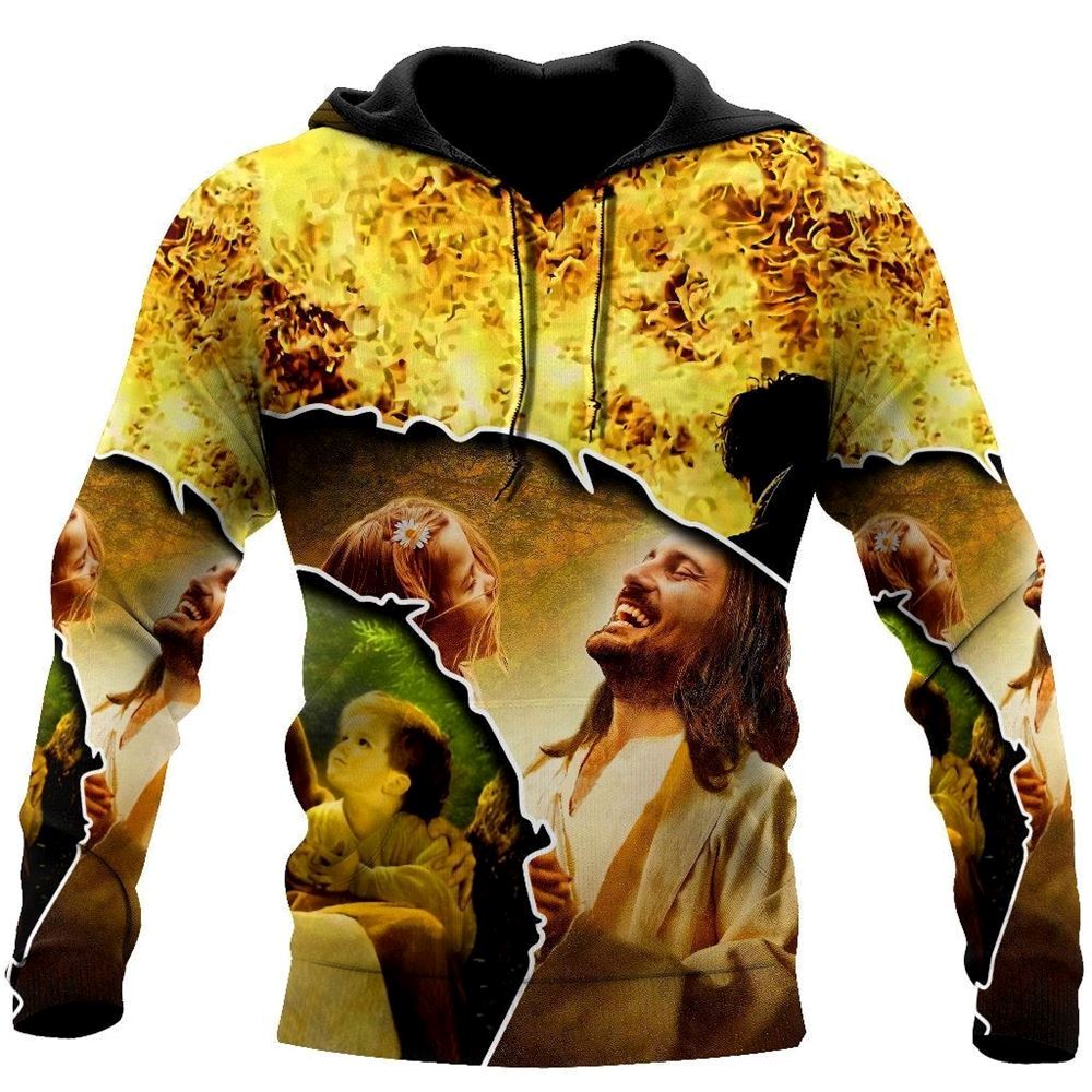 Jesus And The Children God 3D Hoodie For Man And Women, Jesus Printed 3D Hoodie Jesus And The Children God 3D Hoodie For Man And Women, Jesus Printed 3D Hoodie