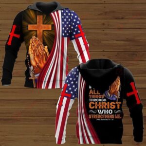 I Can Do All Thing God 3D Hoodie For Man And Women, Jesus Printed 3D Hoodie