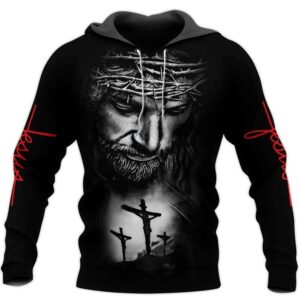 God Blessed Jesus Christ With Cross God 3D Hoodie For Man And Women, Jesus Printed 3D Hoodie