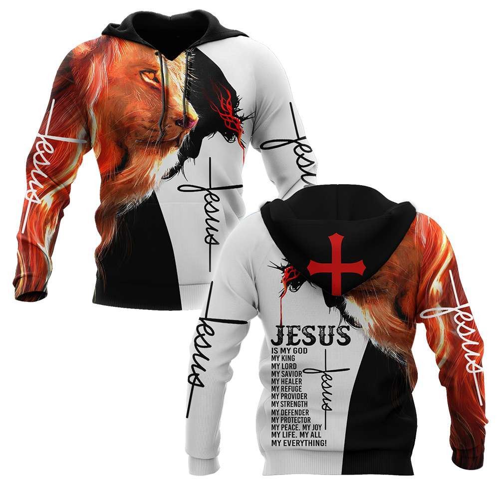 God And Lion Jesus Is My God Lion Is My Lord God 3D Hoodie For Man And Women, Jesus Printed 3D Hoodie God And Lion Jesus Is My God Lion Is My Lord God 3D Hoodie For Man And Women, Jesus Printed 3D Hoodie