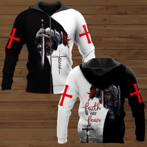 Faith Over Fear Warrior Of The Lord God 3D Hoodie For Man And Women Jesus Printed 3D Hoodie 2 uh4klf.jpg