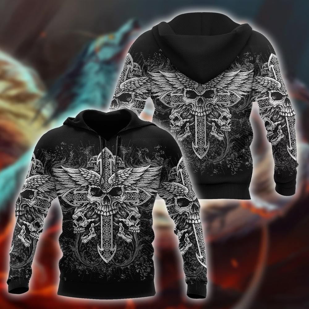 Cross Skull Tattoo God 3D Hoodie For Man And Women, Jesus Printed 3D Hoodie Cross Skull Tattoo God 3D Hoodie For Man And Women, Jesus Printed 3D Hoodie