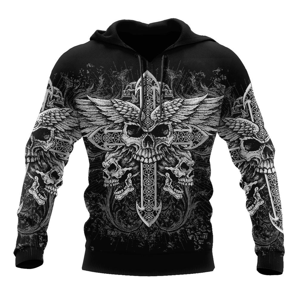 Cross Skull Tattoo God 3D Hoodie For Man And Women, Jesus Printed 3D Hoodie Cross Skull Tattoo God 3D Hoodie For Man And Women, Jesus Printed 3D Hoodie