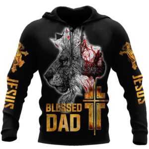 Blessed Dad God Loves Me Lion Protects Me God 3D Hoodie For Man And Women Jesus Printed 3D Hoodie 2 d9dxl3.jpg