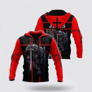Warrior Jesus My God My King My Lord 3D Hoodies For Women Men, God 3D Printed Hoodie, Christian Apparel Hoodies