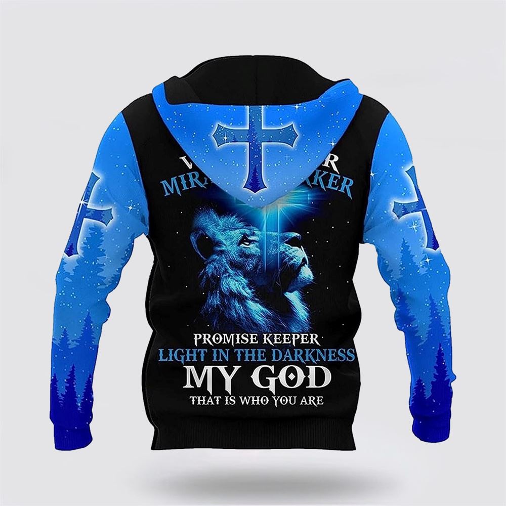 The King Lion Cross Light Blue 3D Hoodies For Women Men, God 3D Printed Hoodie, Christian Apparel Hoodies The King Lion Cross Light Blue 3D Hoodies For Women Men, God 3D Printed Hoodie, Christian Apparel Hoodies
