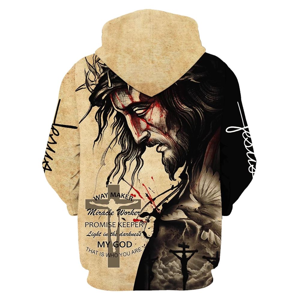 The Face Of Jesus, Way Maker Miracle Worker Promise Keeper My God Hoodie For Men & Women, God 3D Printed Hoodie, Christian Apparel Hoodies The Face Of Jesus, Way Maker Miracle Worker Promise Keeper My God Hoodie For Men & Women, God 3D Printed Hoodie, Christian Apparel Hoodies