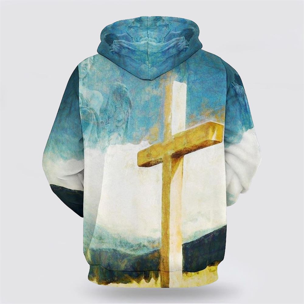 The Cross 3D Hoodies For Women Men, God 3D Printed Hoodie, Christian Apparel Hoodies