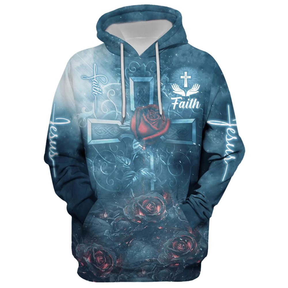 Rose Faith Hoodie For Men & Women, God 3D Printed Hoodie, Christian Apparel Hoodies Rose Faith Hoodie For Men & Women, God 3D Printed Hoodie, Christian Apparel Hoodies