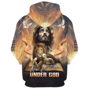 One Nation Under God Jesus Lion And Lamb Hoodie For Men Women God 3D Printed Hoodie Christian Apparel Hoodies 2 vk46qp.jpg