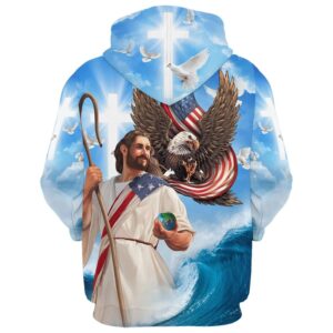 One Nation Under God Jesus Holding Earth Hoodies Jesus Hoodie Men Women God 3D Printed Hoodie Christian Apparel Hoodies 2 zjfnaa.jpg