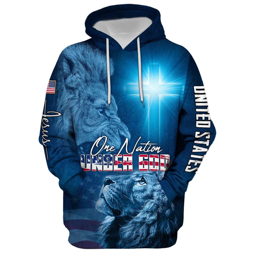 One Nation Under God Hoodie For Men & Women, God 3D Printed Hoodie, Christian Apparel Hoodies One Nation Under God Hoodie For Men & Women, God 3D Printed Hoodie, Christian Apparel Hoodies