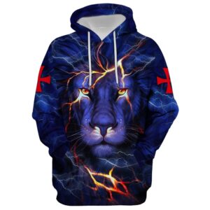 Lion Way Maker Miracle Worker Promise Keeper Light In The Darkness Hoodie For Men & Women, God 3D Printed Hoodie, Christian Apparel Hoodies