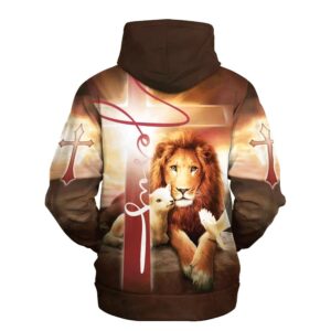 Lion Lamb And Dove 3D Hoodies Men Women God 3D Printed Hoodie Christian Apparel Hoodies 2 ftu9ru.jpg
