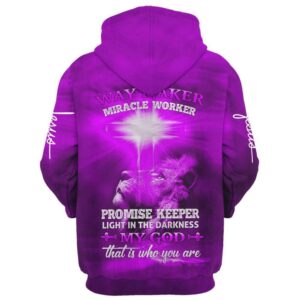 Lion Cross Way Maker Miracle Worker Promise Keeper My God Hoodie For Men Women God 3D Printed Hoodie Christian Apparel Hoodies 2 wfvnj4.jpg