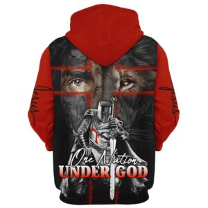 Lion And Warrior Hoodies One Nation Under God Hoodie For Men Women God 3D Printed Hoodie Christian Apparel Hoodies 2 wzddab.jpg