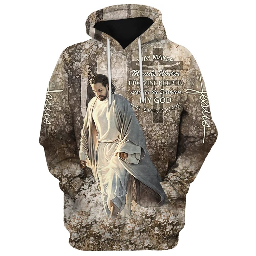 Jesus Walking Through The Fields Hoodie Way Maker Miracle Worker Hoodies Jesus Hoodie Men & Women, God 3D Printed Hoodie, Christian Apparel Hoodies Jesus Walking Through The Fields Hoodie Way Maker Miracle Worker Hoodies Jesus Hoodie Men & Women, God 3D Printed Hoodie, Christian Apparel Hoodies