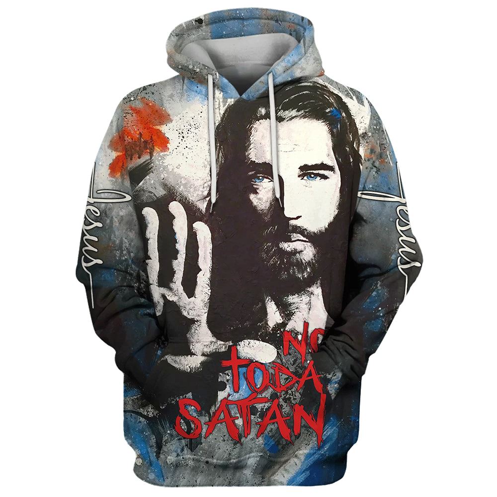 Jesus Not Today Satan Life Of Jesus, Christian Hoodies Jesus Hoodie Men & Women, God 3D Printed Hoodie, Christian Apparel Hoodies