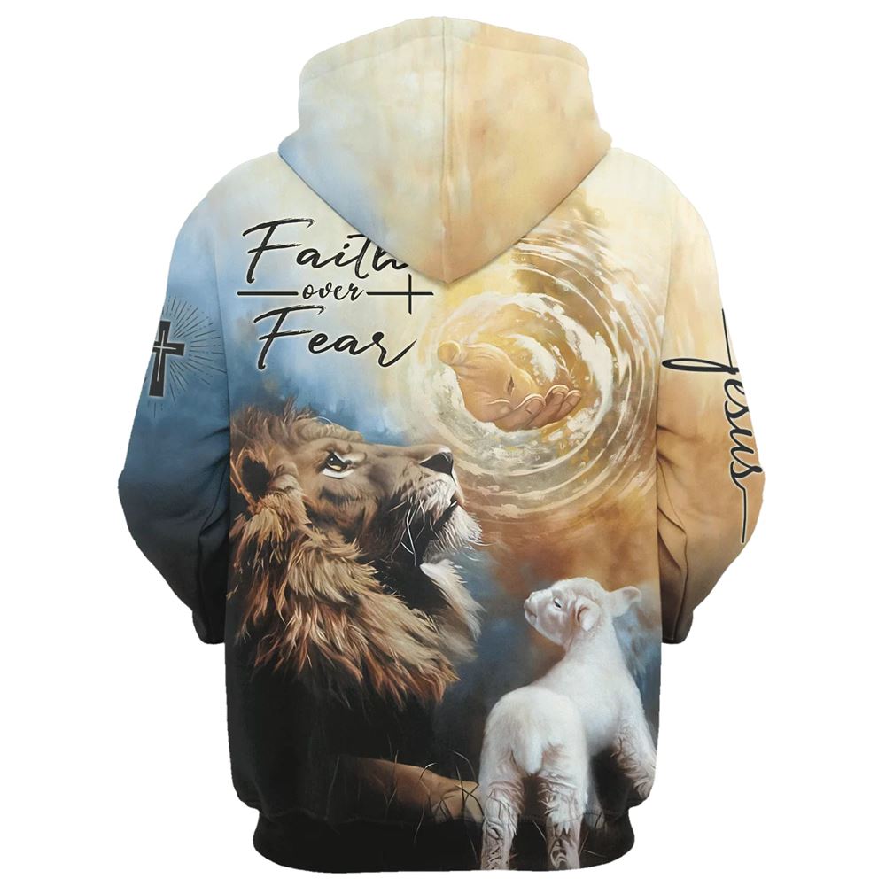 Jesus Lion Faith Over Fear Christ Hoodies, Christ God Hand Hoodie For Men & Women, God 3D Printed Hoodie, Christian Apparel Hoodies Jesus Lion Faith Over Fear Christ Hoodies, Christ God Hand Hoodie For Men & Women, God 3D Printed Hoodie, Christian Apparel Hoodies