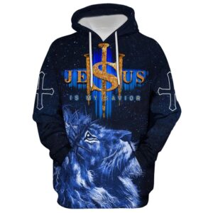 Jesus Is My Savior Hoodie For Men & Women, God 3D Printed Hoodie, Christian Apparel Hoodies