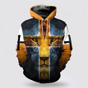 Jesus Is My God My King Cross Lion 3D Hoodies For Women Men God 3D Printed Hoodie Christian Apparel Hoodies 2 fbecsq.jpg