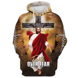 Jesus Is Coming Soon, Faith Over Fear Hoodie For Men & Women, God 3D Printed Hoodie, Christian Apparel Hoodies