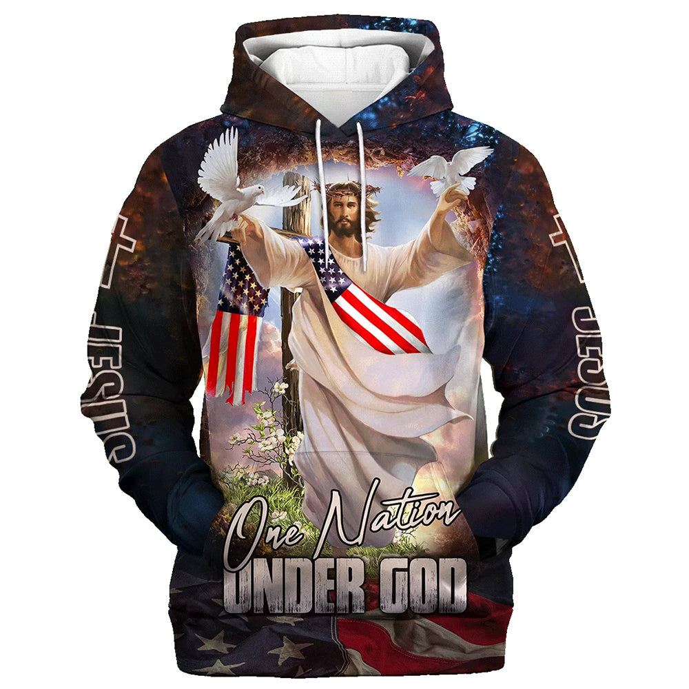 Jesus Dove Hoodie One Nation Under God Hoodies Jesus Hoodie Men & Women, God 3D Printed Hoodie, Christian Apparel Hoodies Jesus Dove Hoodie One Nation Under God Hoodies Jesus Hoodie Men & Women, God 3D Printed Hoodie, Christian Apparel Hoodies