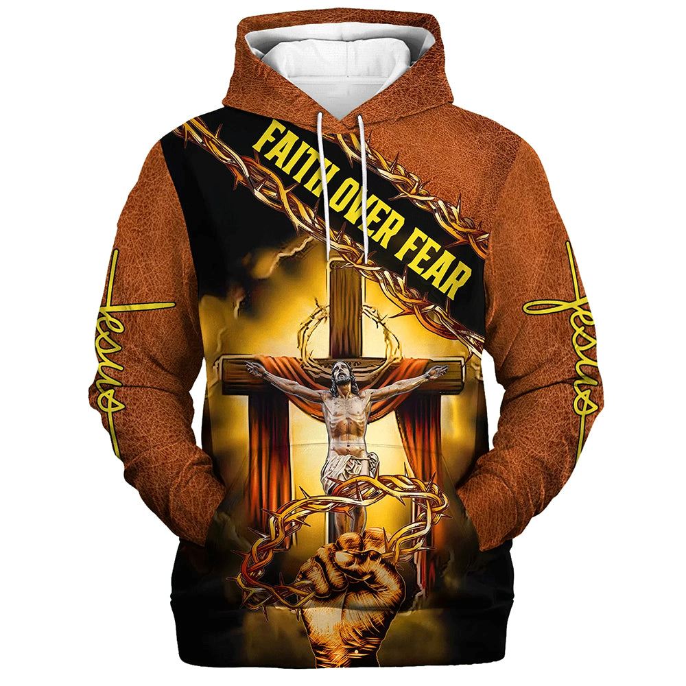 Jesus Crown Of Thorns Hoodie Faith Over Fear Hoodies Jesus Hoodie Men & Women, God 3D Printed Hoodie, Christian Apparel Hoodies Jesus Crown Of Thorns Hoodie Faith Over Fear Hoodies Jesus Hoodie Men & Women, God 3D Printed Hoodie, Christian Apparel Hoodies