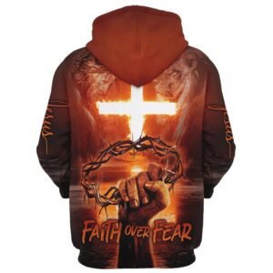 Jesus Cross Crown Of Thorns Faith Over Fear Hoodie For Men Women God 3D Printed Hoodie Christian Apparel Hoodies 2 jvtzin.jpg