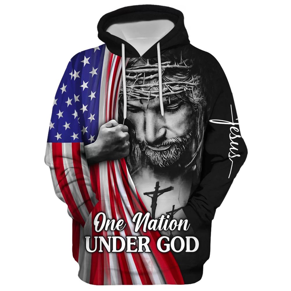 Jesus Christian Flag American, One Nation Under God Hoodie For Men & Women, God 3D Printed Hoodie, Christian Apparel Hoodies Jesus Christian Flag American, One Nation Under God Hoodie For Men & Women, God 3D Printed Hoodie, Christian Apparel Hoodies