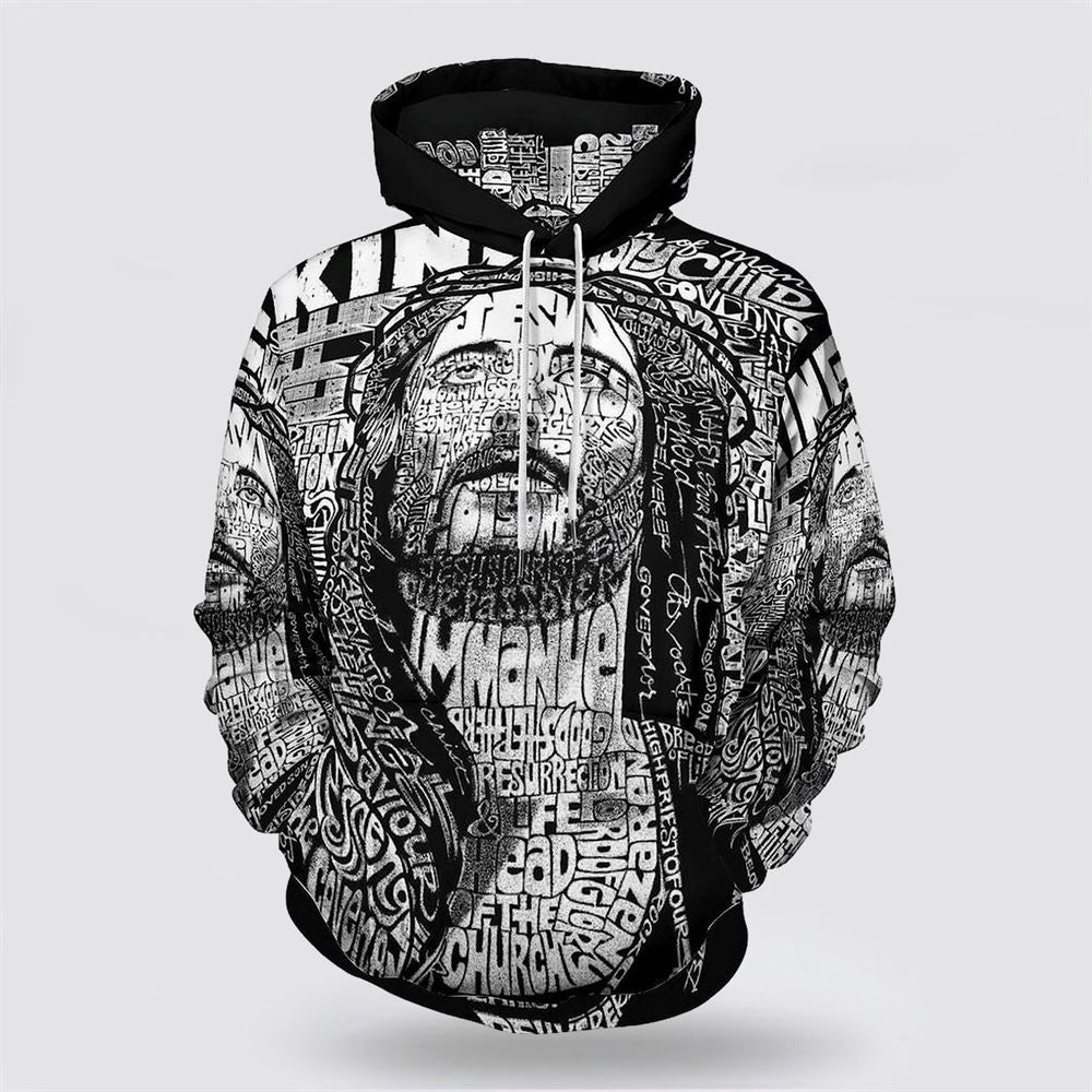 Jesus Christ And Lion Half Face 3D Hoodies For Women Men, God 3D Printed Hoodie, Christian Apparel Hoodies Jesus Christ And Lion Half Face 3D Hoodies For Women Men, God 3D Printed Hoodie, Christian Apparel Hoodies