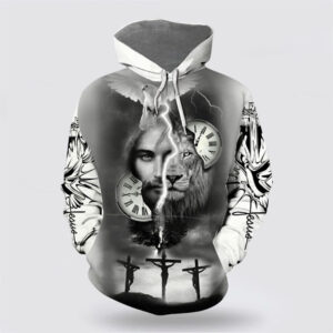 Jesus Blessing Faith Over Fear 3D Hoodies For Women Men, God 3D Printed Hoodie, Christian Apparel Hoodies