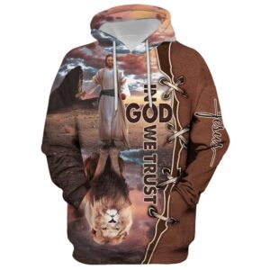 In God We Trust Hoodie For Men & Women, God 3D Printed Hoodie, Christian Apparel Hoodies