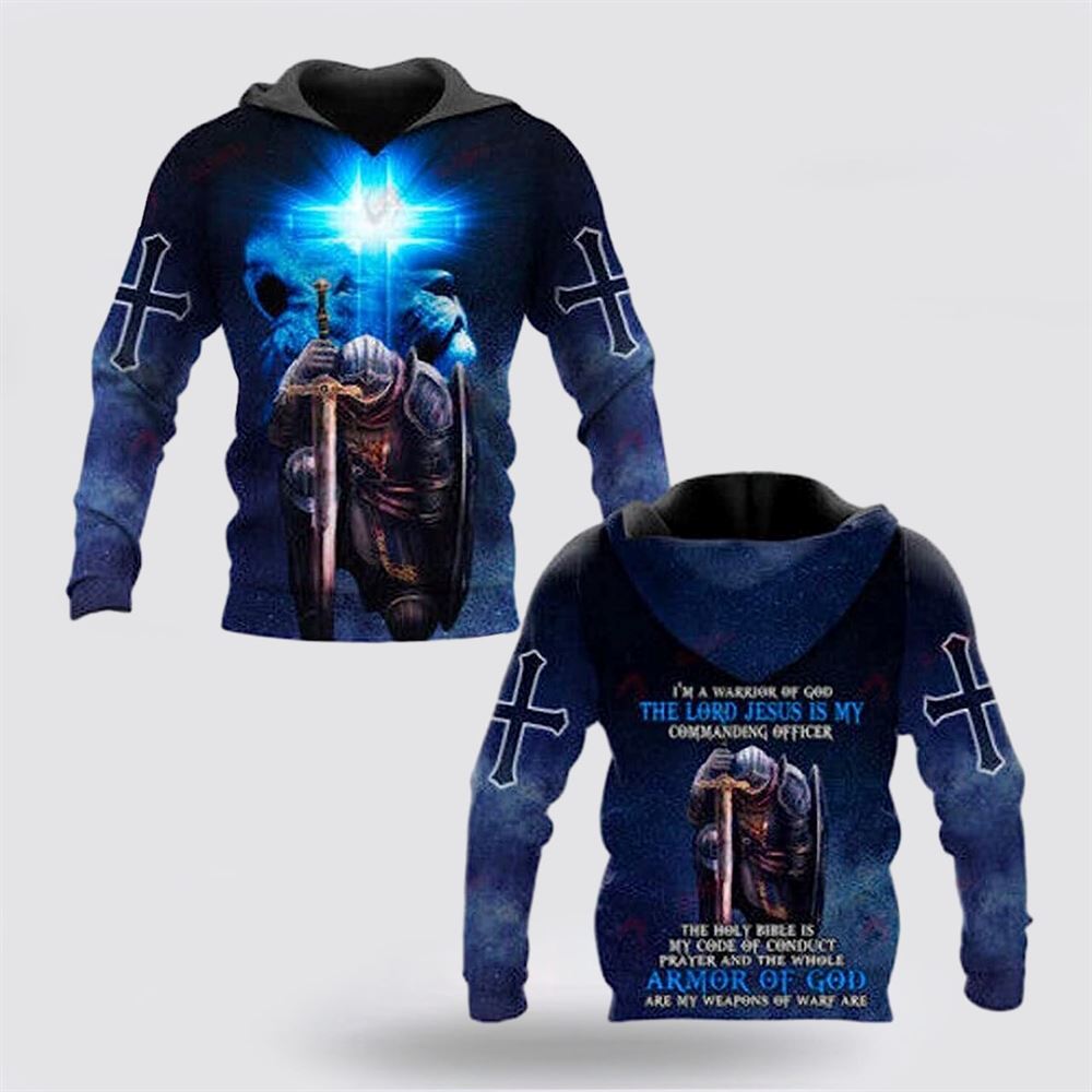 I'm A Warrior Of God Knight Christian God Jesus 3D Hoodies For Women Men, God 3D Printed Hoodie, Christian Apparel Hoodies I'm A Warrior Of God Knight Christian God Jesus 3D Hoodies For Women Men, God 3D Printed Hoodie, Christian Apparel Hoodies