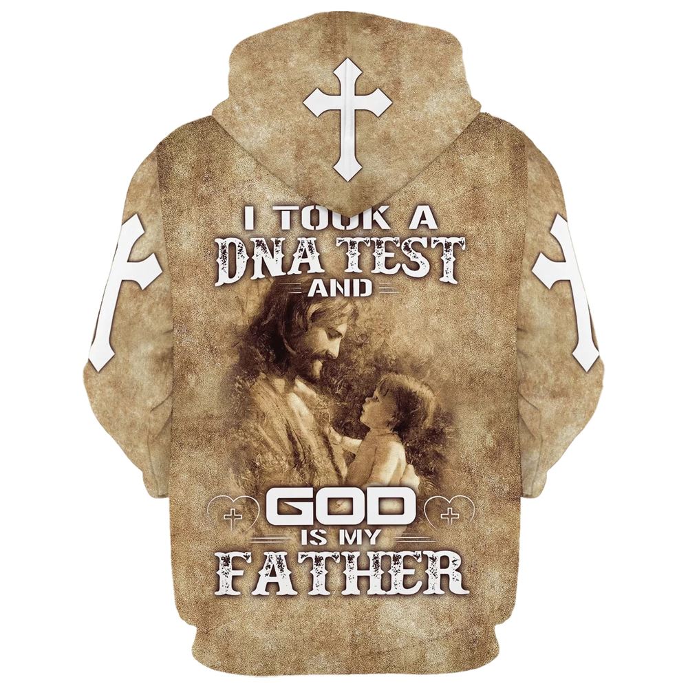 I Took A Dna Test And God Is My Father Hoodie Jesus And Baby Hoodies Jesus Hoodie Men & Women, God 3D Printed Hoodie, Christian Apparel Hoodies