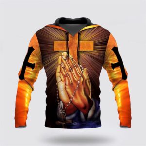 Hand Pray Cross I Can Do All Things Through Christ 3D Hoodies For Women Men God 3D Printed Hoodie Christian Apparel Hoodies 2 gymrph.jpg