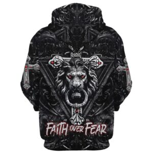 Faith Over Fear Gothic Lion Black Hoodie For Men Women God 3D Printed Hoodie Christian Apparel Hoodies 2 ja6giz.jpg