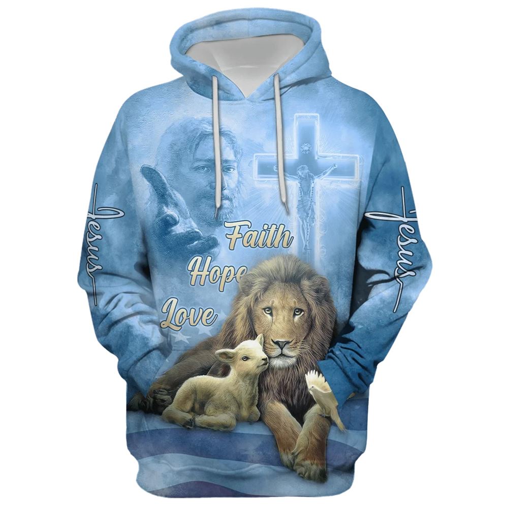 Faith Hope Love, The Hand Of God, Lion, Sheep And Bird Hoodie For Men & Women, God 3D Printed Hoodie, Christian Apparel Hoodies Faith Hope Love, The Hand Of God, Lion, Sheep And Bird Hoodie For Men & Women, God 3D Printed Hoodie, Christian Apparel Hoodies