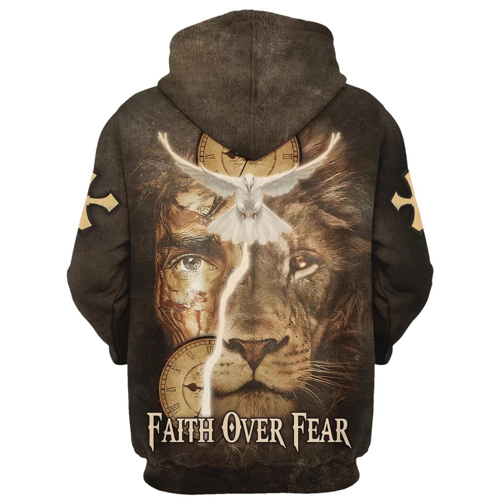Failth Over Fear Lion Jesus 3D Hoodie For Men & Women, God 3D Printed Hoodie, Christian Apparel Hoodies Failth Over Fear Lion Jesus 3D Hoodie For Men & Women, God 3D Printed Hoodie, Christian Apparel Hoodies