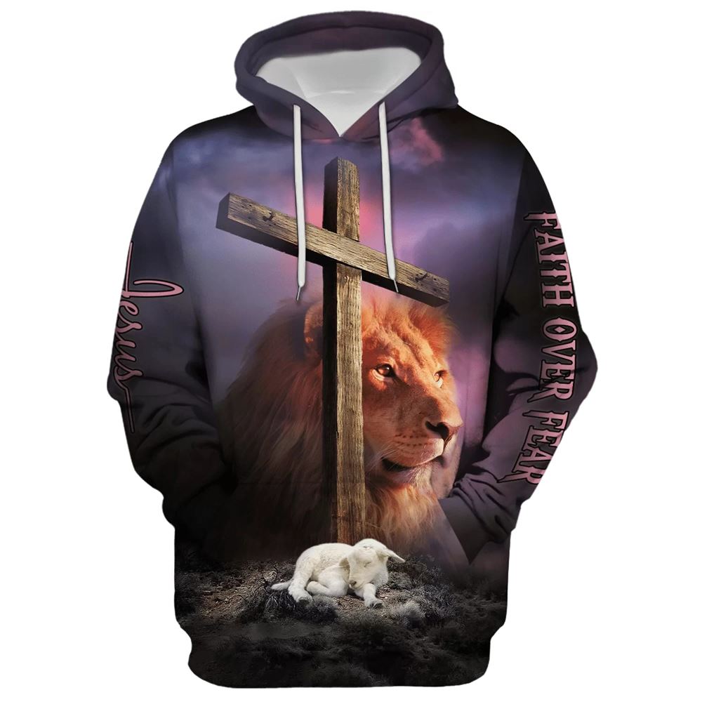 Christian Jesus Lion And The Lamb Hoodie For Men & Women, God 3D Printed Hoodie, Christian Apparel Hoodies Christian Jesus Lion And The Lamb Hoodie For Men & Women, God 3D Printed Hoodie, Christian Apparel Hoodies