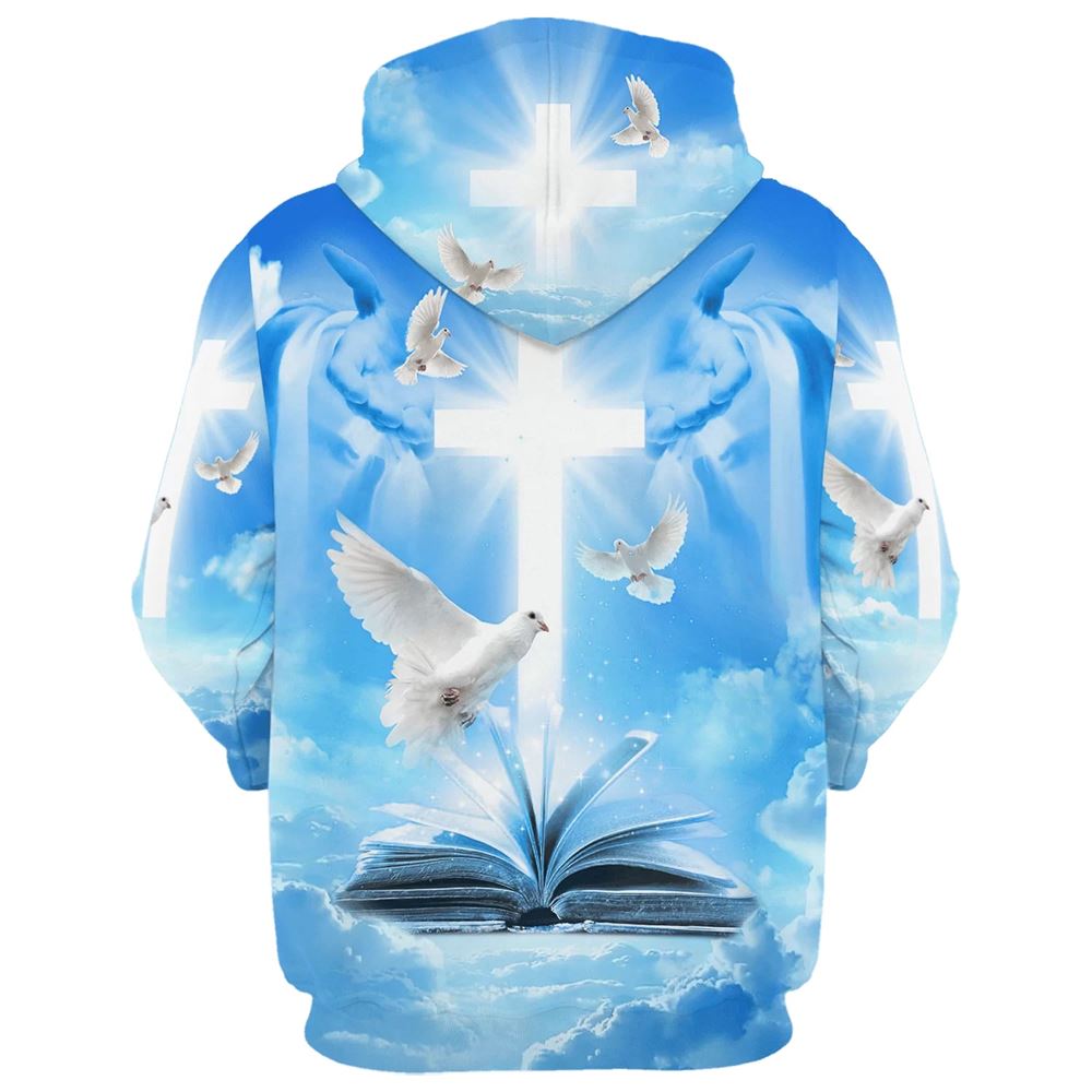Christian Cross, Bible And Dove 3D Hoodies Men & Women, God 3D Printed Hoodie, Christian Apparel Hoodies Christian Cross, Bible And Dove 3D Hoodies Men & Women, God 3D Printed Hoodie, Christian Apparel Hoodies