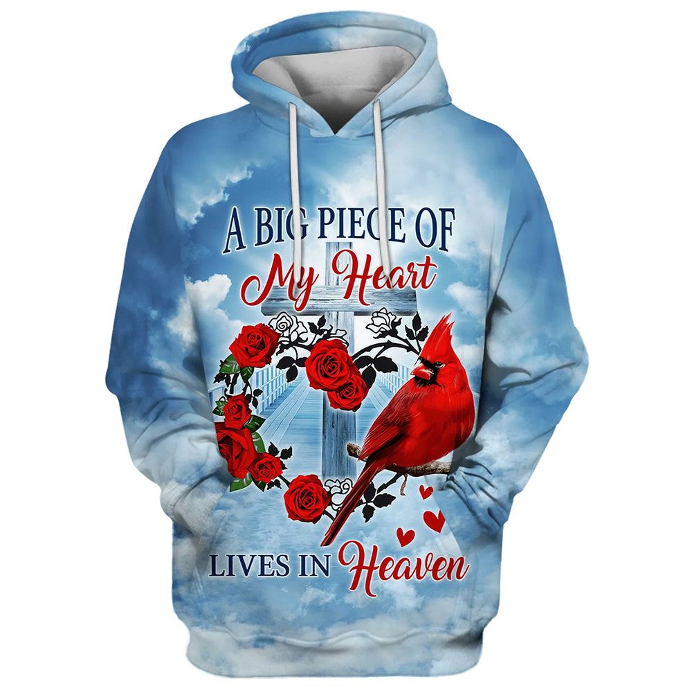 Cardinal A Big Piece Of My Heart Lives In Heaven 3D Hoodies Men & Women, God 3D Printed Hoodie, Christian Apparel Hoodies Cardinal A Big Piece Of My Heart Lives In Heaven 3D Hoodies Men & Women, God 3D Printed Hoodie, Christian Apparel Hoodies
