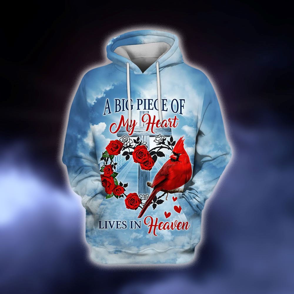 Cardinal A Big Piece Of My Heart Lives In Heaven 3D Hoodies Men & Women, God 3D Printed Hoodie, Christian Apparel Hoodies Cardinal A Big Piece Of My Heart Lives In Heaven 3D Hoodies Men & Women, God 3D Printed Hoodie, Christian Apparel Hoodies