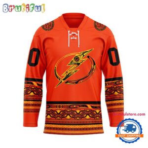 NHL Tampa Bay Lightning National Day For Truth And Reconciliation Design Hockey Jersey, Sport Jersey Shirt
