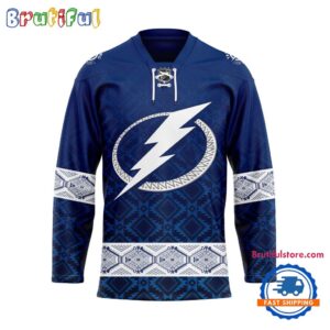 NHL Tampa Bay Lightning Personalized Native American Hockey Jersey