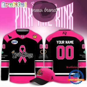Idaho Falls Spud Kings 2026 Pink In The Rink Limited Edition Custom Hockey Jersey