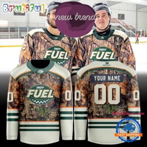 Indy Fuel Mossy Oak Camo Night 2026 Custom Hockey Jersey