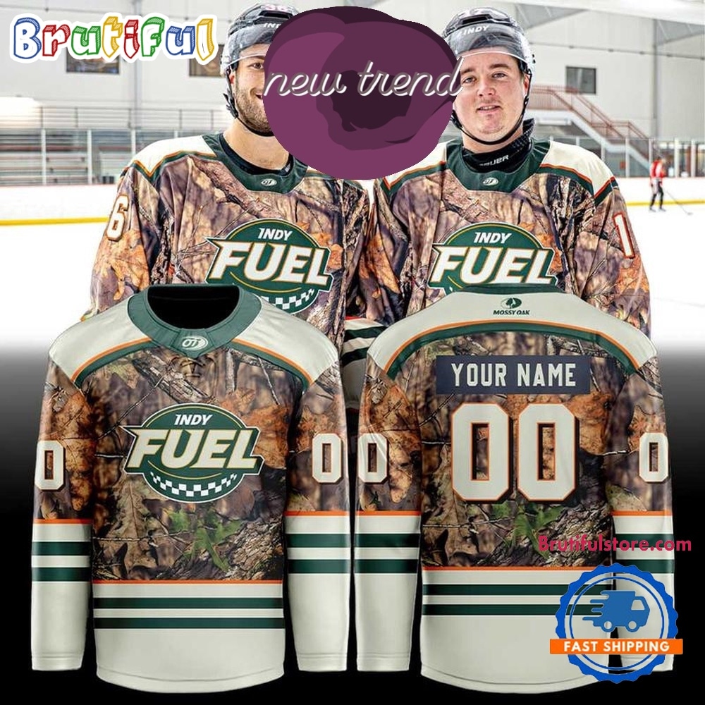 Indy Fuel Mossy Oak Camo Night 2026 Custom Hockey Jersey Indy Fuel Mossy Oak Camo Night 2026 Custom Hockey Jersey