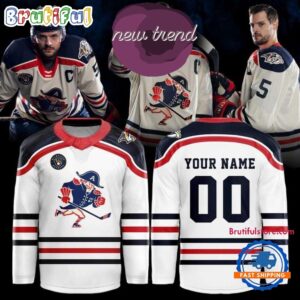 Milwaukee Admirals Fauxback Throwback Night Limited Edition Custom Hockey Jersey