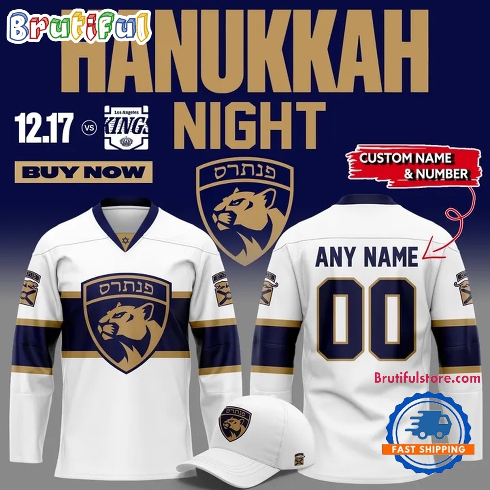 Florida Panthers Hanukkah Night Limited Edition Hockey Jersey Florida Panthers Hanukkah Night Limited Edition Hockey Jersey